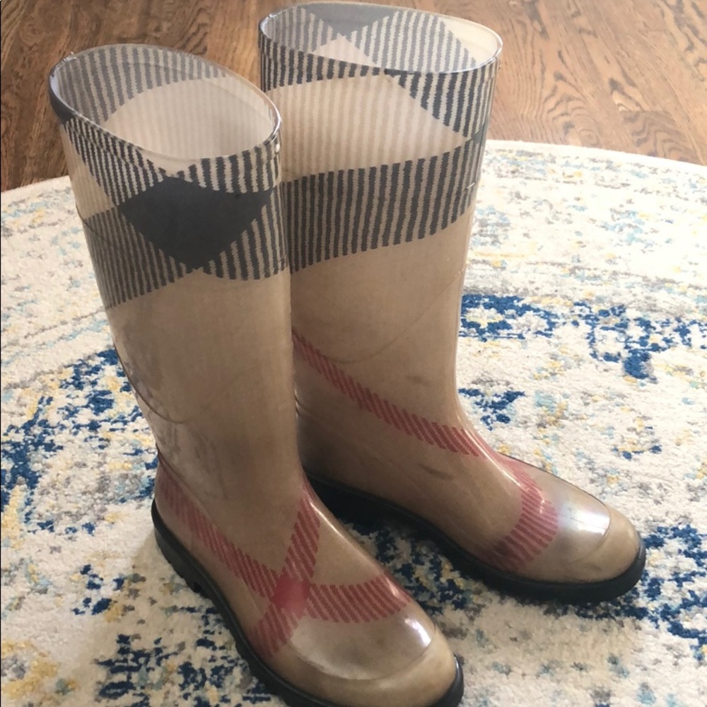 Women’s Burberry Check Rainboots